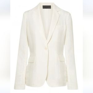 NWOT Nili Lotan linen blazer, size 2, ecru